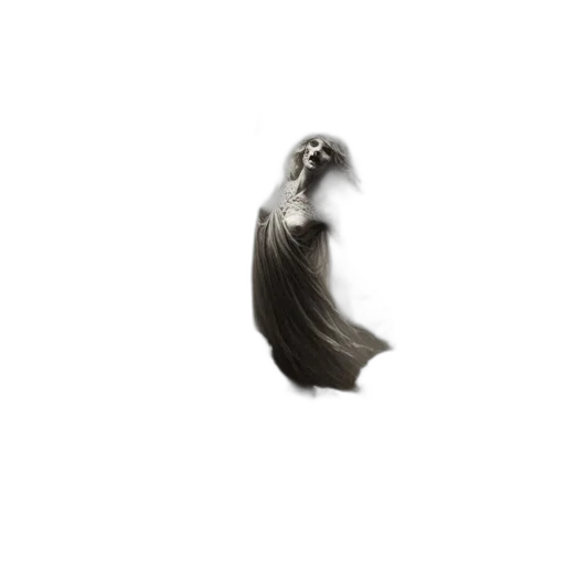 hair, dress, dragon, creature transparent PNG cut-out