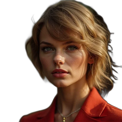 face, jacket, hair, jewelry transparent PNG cut-out