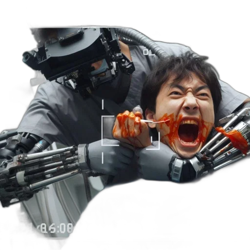 weapon, robot, mask, face transparent PNG cut-out
