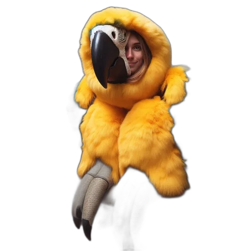 creature, animal, jacket, staff transparent PNG cut-out