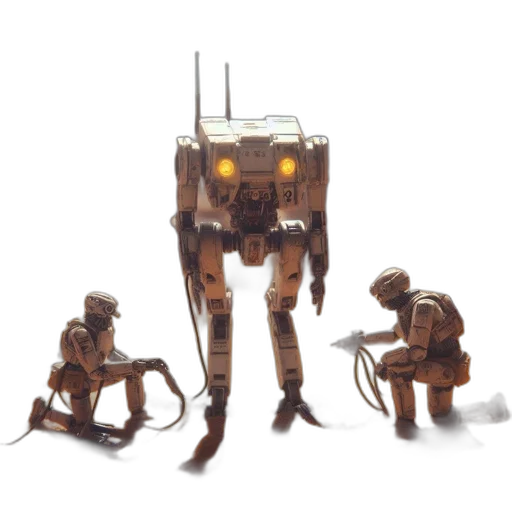 robot, weapon, creature, concept art transparent PNG cut-out