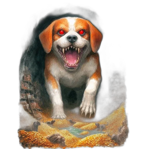 animal, creature, concept art, photorealistic transparent PNG cut-out