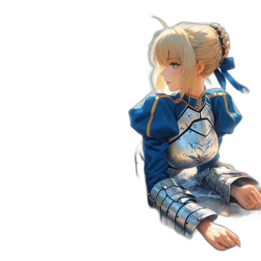 dragon, sword, staff, dress transparent PNG cut-out