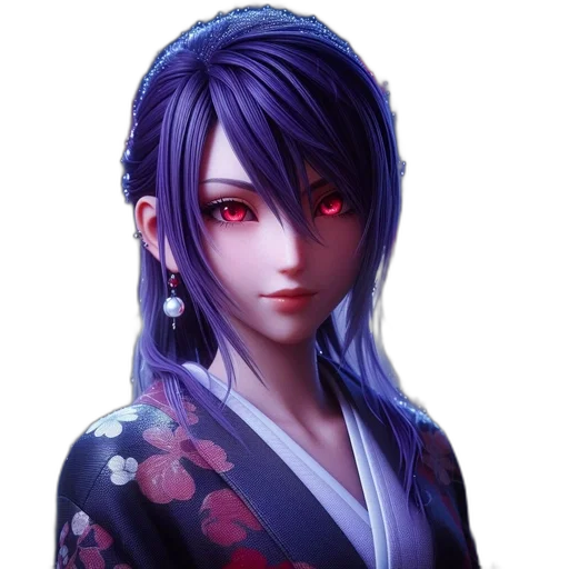 face, staff, jewelry, anime transparent PNG cut-out