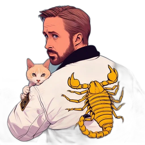 jacket, animal, creature, pixel art transparent PNG cut-out