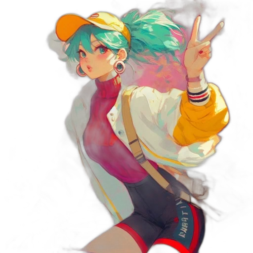 jacket, weapon, creature, anime transparent PNG cut-out