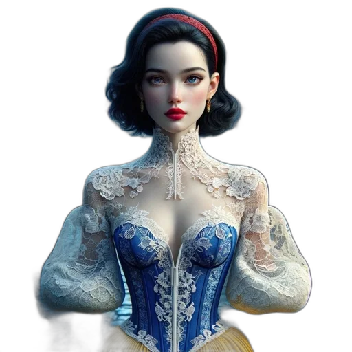 dress, jewelry, concept art, fantasy art transparent PNG cut-out