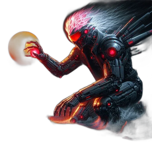 robot, dragon, creature, weapon transparent PNG cut-out