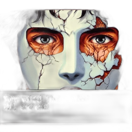 face, mask, robot, creature transparent PNG cut-out