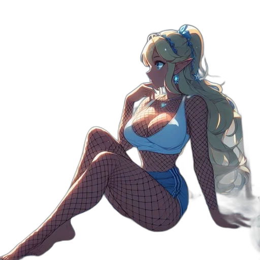 dress, concept art, anime, pixel art transparent PNG cut-out
