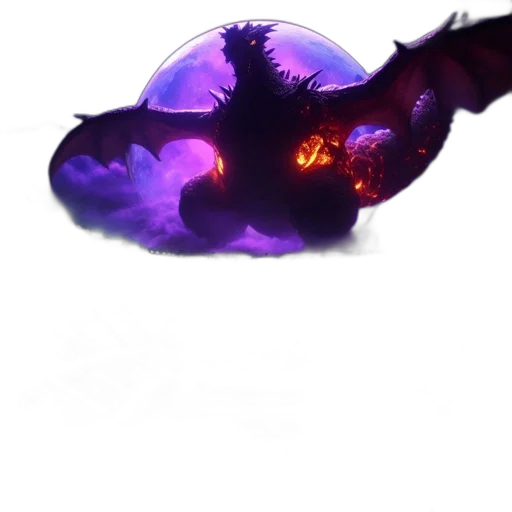 dragon, creature, mask, weapon transparent PNG cut-out