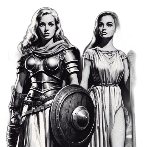 sword, dress, weapon, fantasy art transparent PNG cut-out