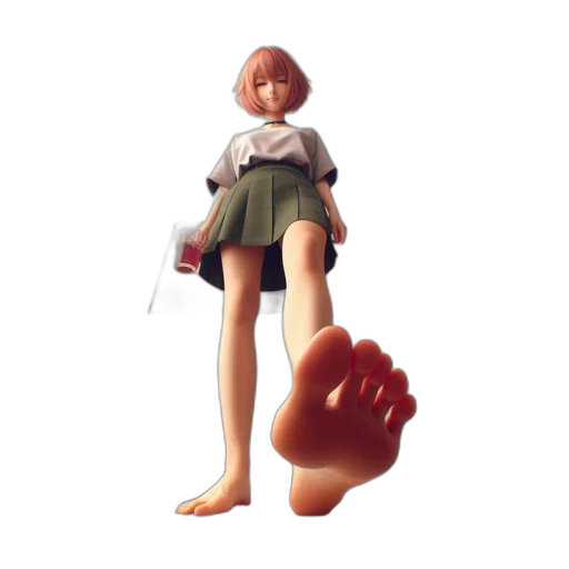 shoes, creature, staff, dress transparent PNG cut-out
