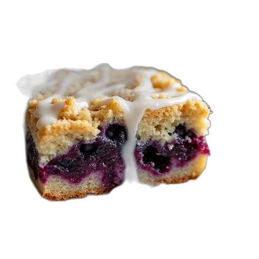 food, blueberry, crumb, cake transparent PNG cut-out