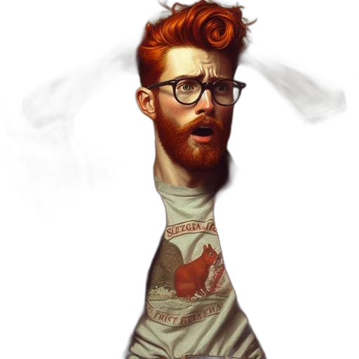 staff, jacket, face, hair transparent PNG cut-out