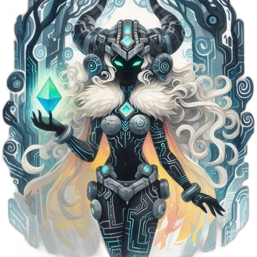 mask, fantasy art, concept art, comic book art transparent PNG cut-out