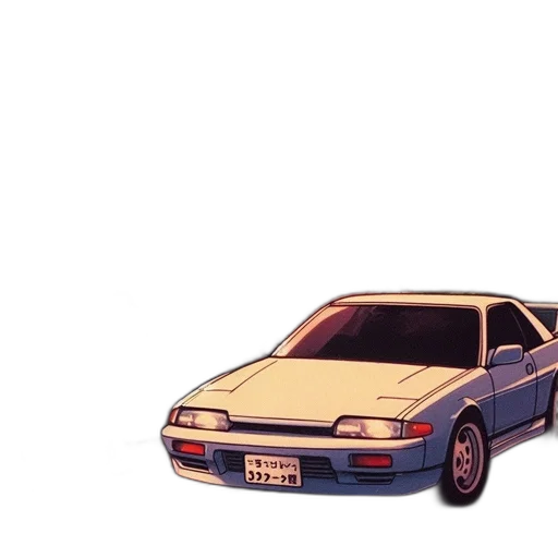 car, weapon, vaporwave, photorealistic transparent PNG cut-out