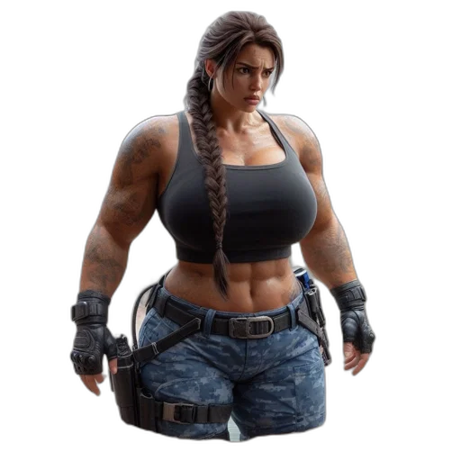 jacket, weapon, dress, concept art transparent PNG cut-out