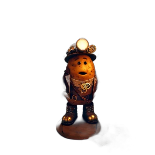 staff, robot, animal, hat transparent PNG cut-out