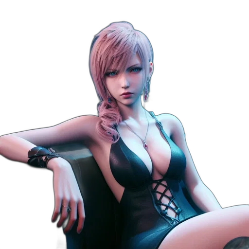 dress, concept art, cyberpunk, 3d render transparent PNG cut-out