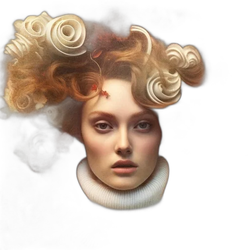 hair, crown, face, hat transparent PNG cut-out
