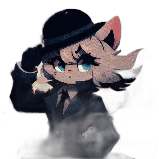 hat, mask, creature, staff transparent PNG cut-out