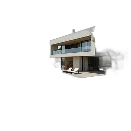 building, furniture, 3d render, photorealistic transparent PNG cut-out