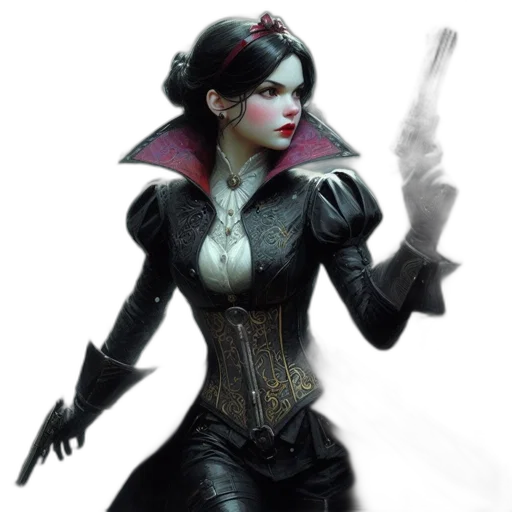 fantasy art, concept art, comic book art, 3d render transparent PNG cut-out