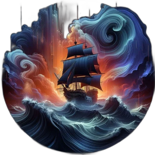 fantasy art, concept art, oil painting, pixel art transparent PNG cut-out