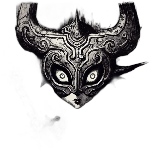 mask, face, dragon, crown transparent PNG cut-out
