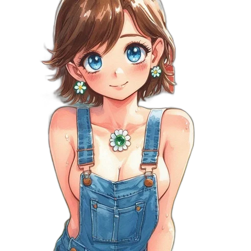 dress, jewelry, face, flower transparent PNG cut-out