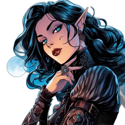 comic book art, fantasy art, concept art, cartoon transparent PNG cut-out