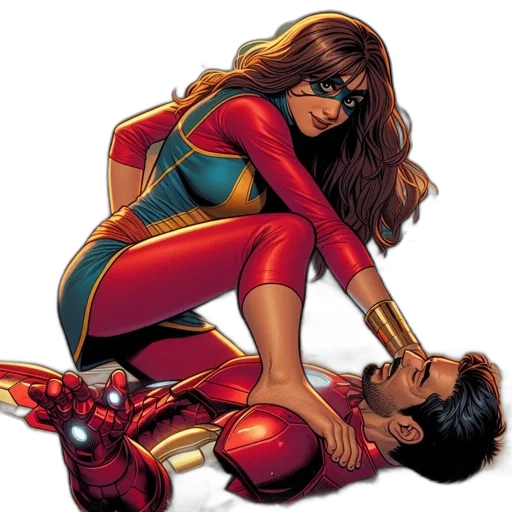 comic book art, concept art, woman, long transparent PNG cut-out