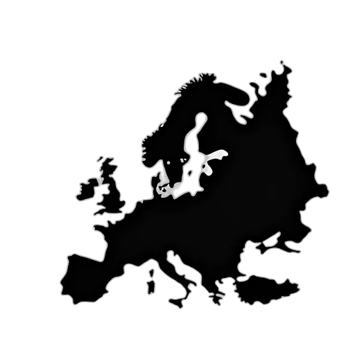 poland, map, europe, black transparent PNG cut-out