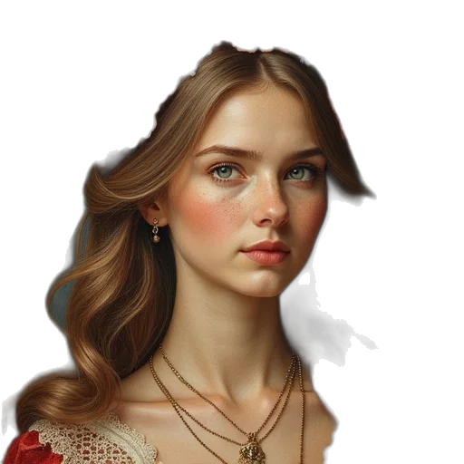 jewelry, crown, face, dress transparent PNG cut-out