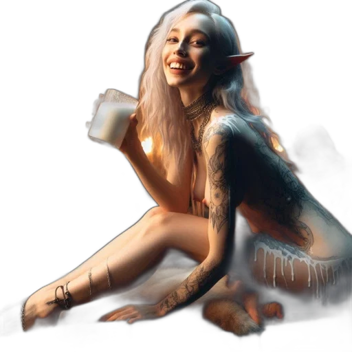 creature, concept art, fantasy art, photorealistic transparent PNG cut-out