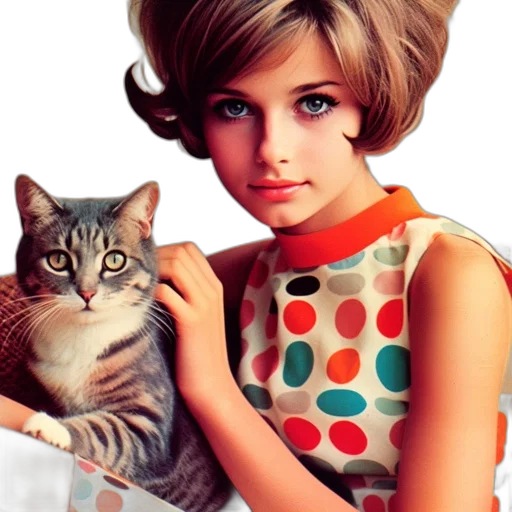 dress, animal, photorealistic, oil painting transparent PNG cut-out