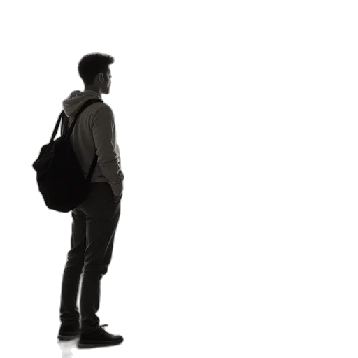 jacket, staff, robot, umbrella transparent PNG cut-out