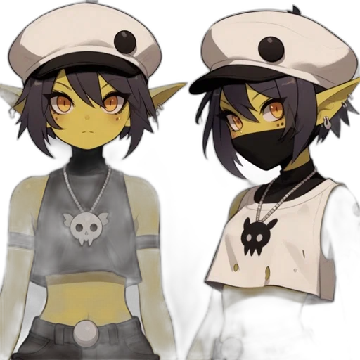 mask, hat, staff, concept art transparent PNG cut-out