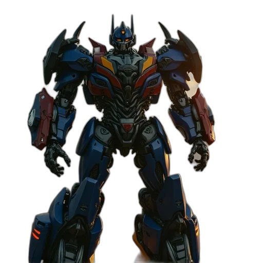 robot, concept art, 3d render, scene transparent PNG cut-out