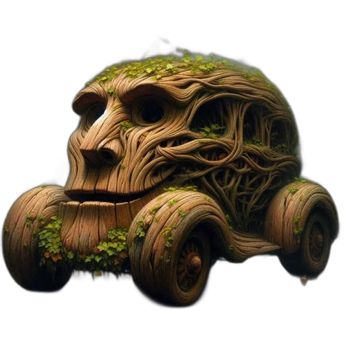 car, hair, creature, tree transparent PNG cut-out