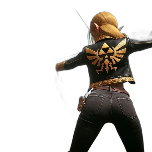 jacket, weapon, concept art, 3d render transparent PNG cut-out