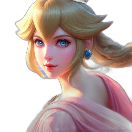 face, dress, crown, concept art transparent PNG cut-out