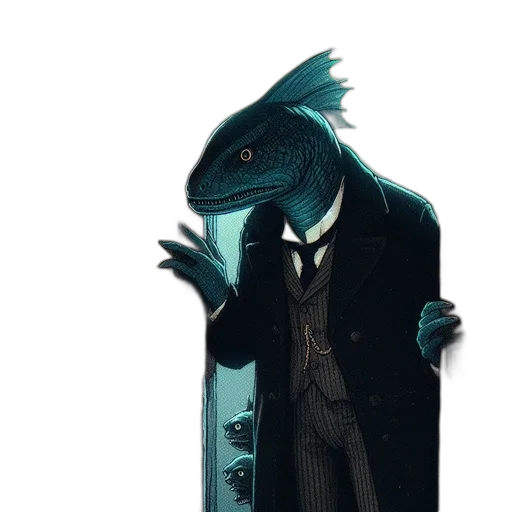 dragon, jacket, creature, animal transparent PNG cut-out