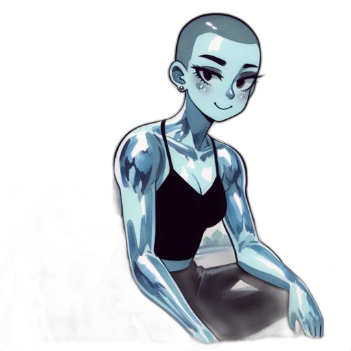 robot, creature, concept art, cartoon transparent PNG cut-out