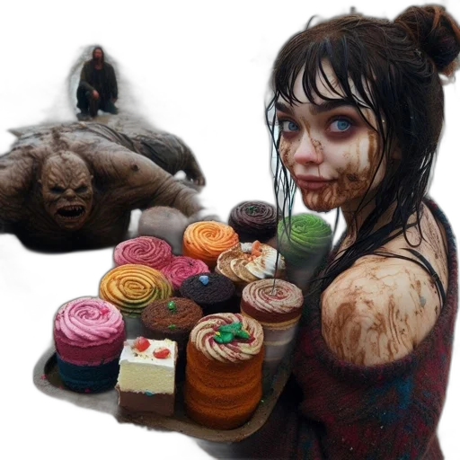 food, creature, concept art, fantasy art transparent PNG cut-out
