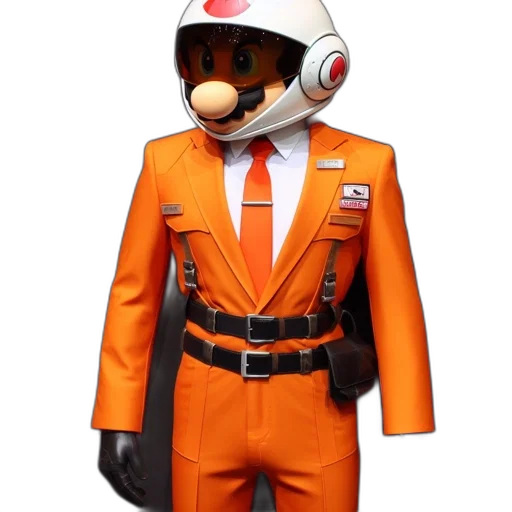 jacket, robot, mask, concept art transparent PNG cut-out