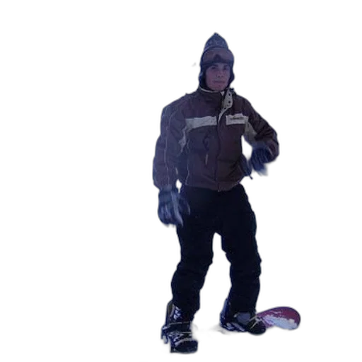 jacket, staff, creature, robot transparent PNG cut-out