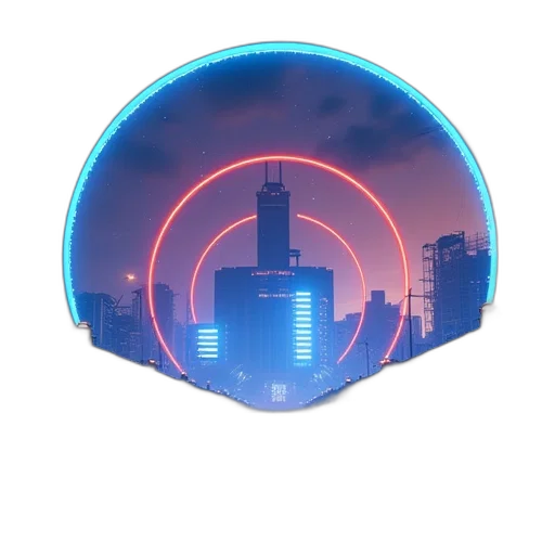 robot, hat, mask, building transparent PNG cut-out