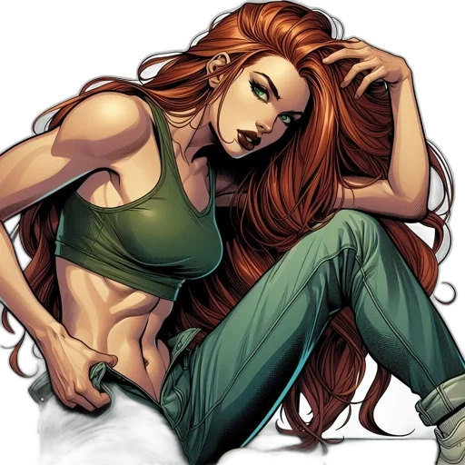 comic book art, concept art, cartoon, fantasy art transparent PNG cut-out